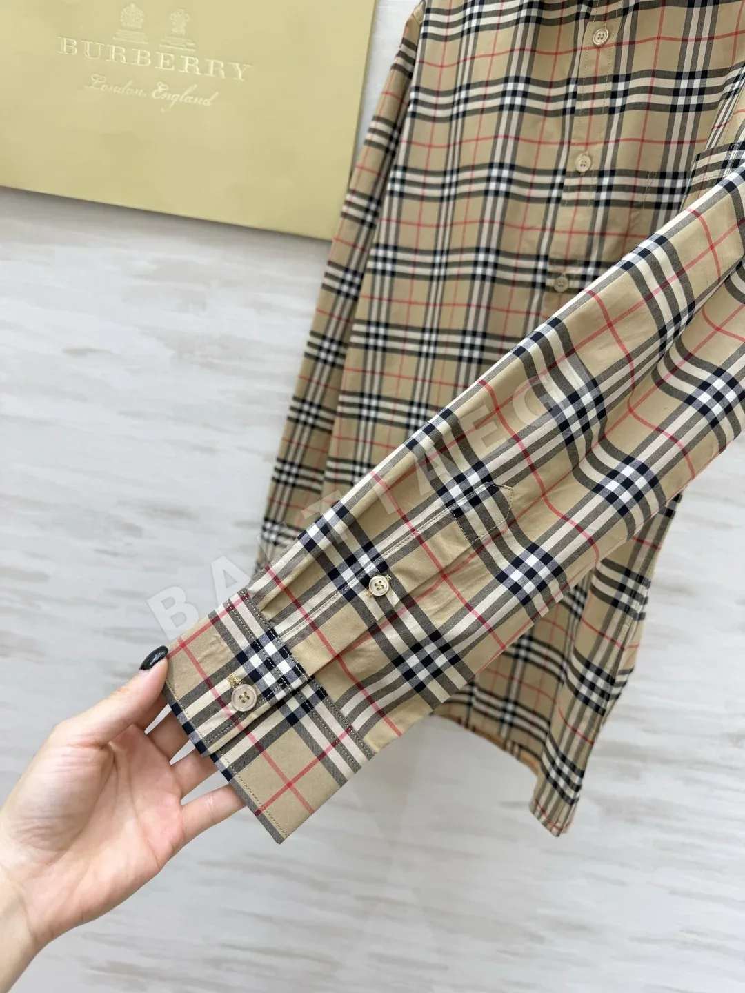 버버리 빈티지 체크 여성 셔츠 상세 이미지 4
