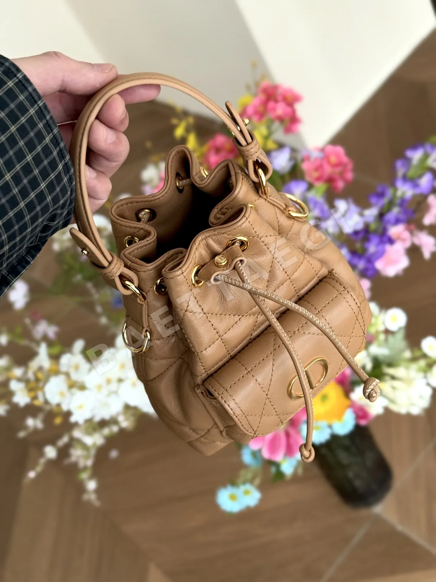 디올 카나쥬 패턴 복주머니 가방 상세 이미지 9