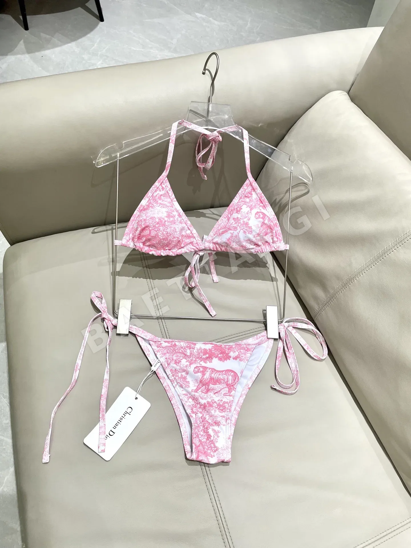 디올 여성 애니멀 프린트 원피스 수영복 상세 이미지 8