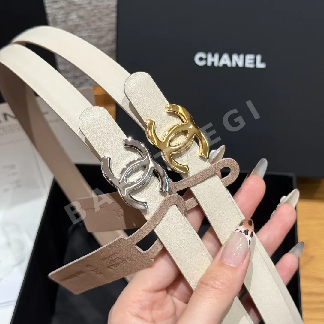샤넬 금은 버클 양면 벨트 상세 이미지 2