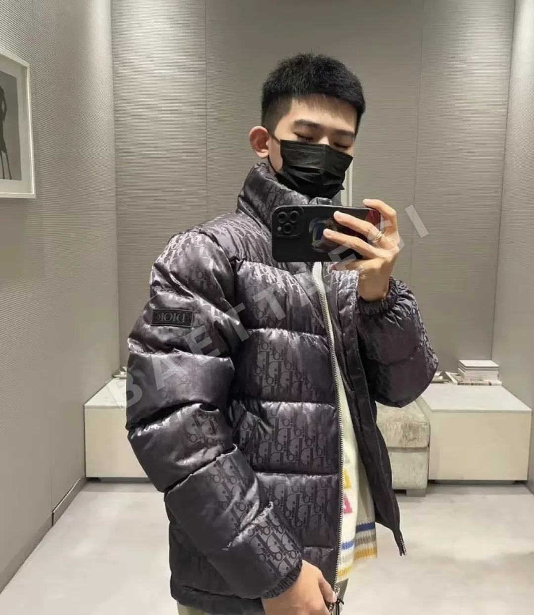 디올 오블리크 모노그램 남성 패딩 재킷 상세 이미지 23