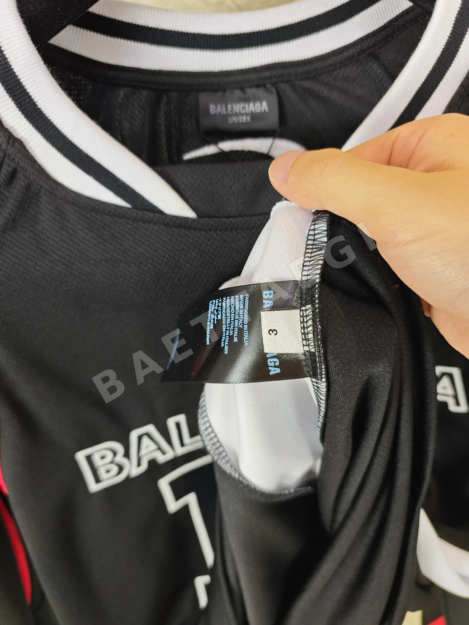 발렌시아가 NBA 콜라보 남성 긴팔 저지 상세 이미지 8