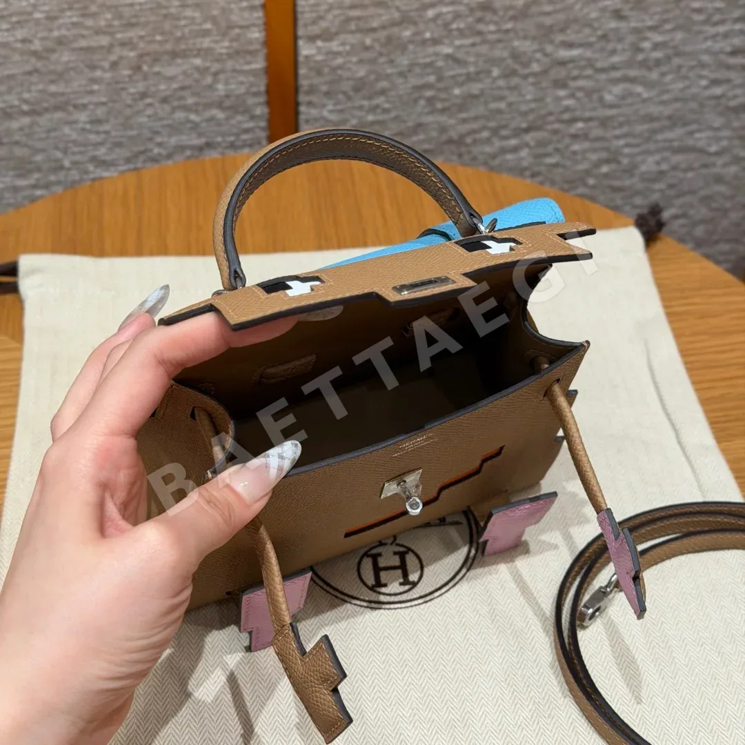 에르메스 켈리돌백 밀크티 가죽 가방 상세 이미지 6