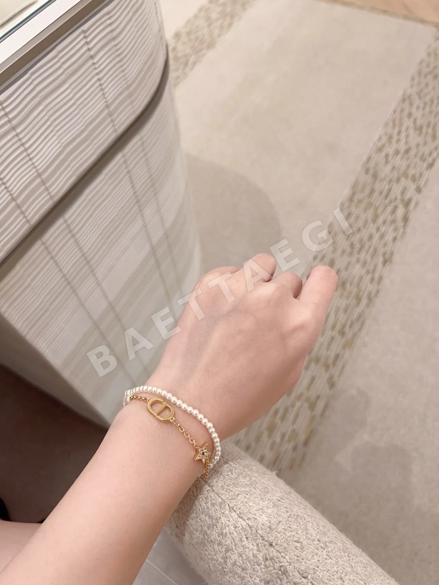 디올 CD 스타 진주 더블 레이어 목걸이 상세 이미지 10