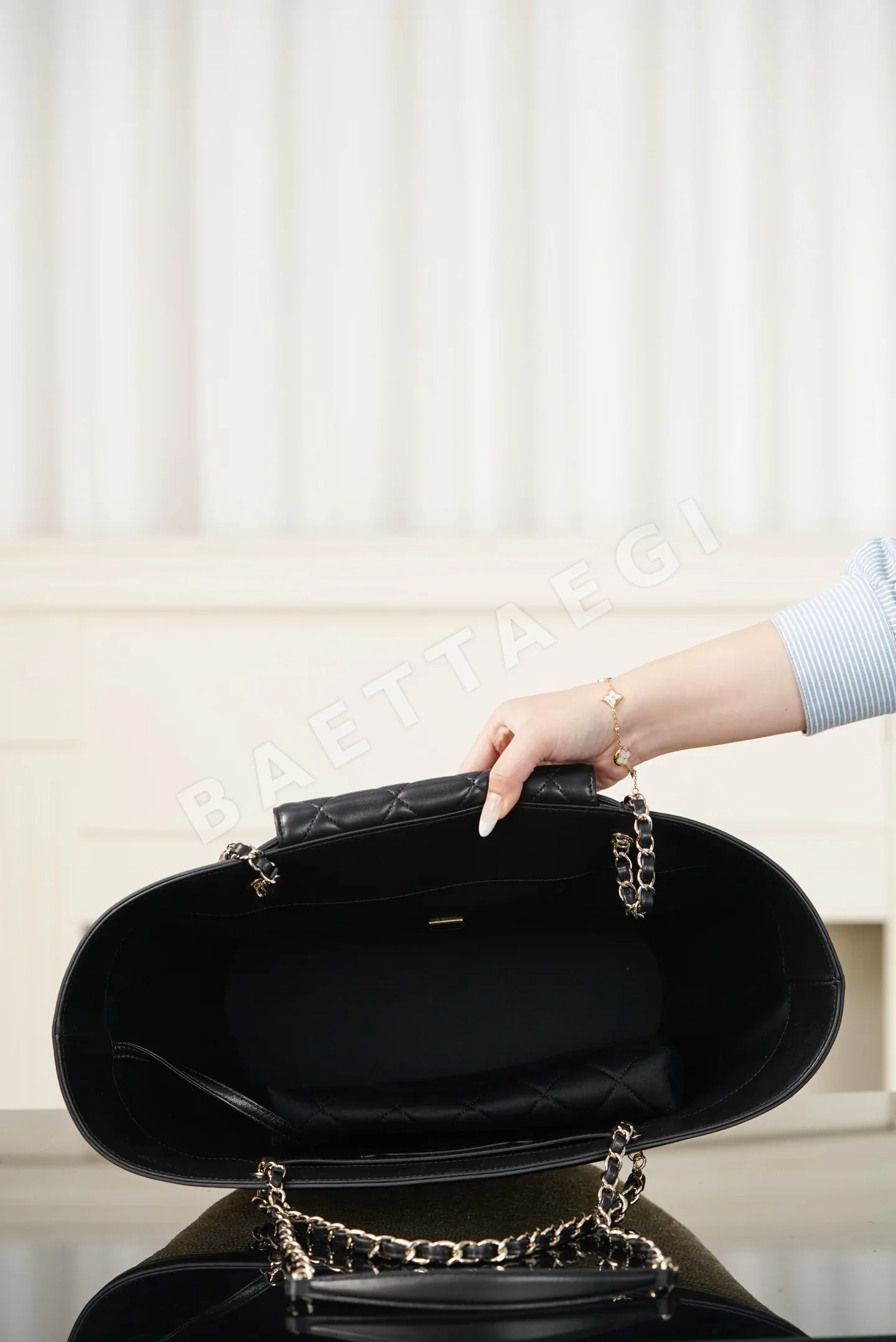샤넬 라지 라피아 바스켓 백 상세 이미지 8