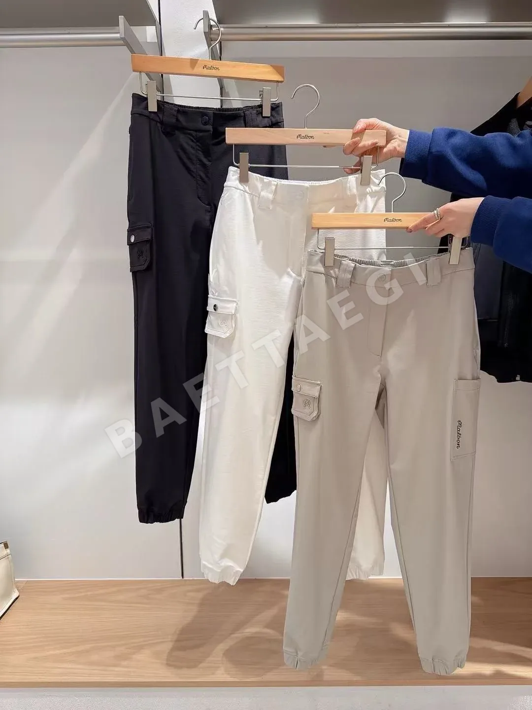 말본 여성 캐주얼 드로스트링 팬츠 153174