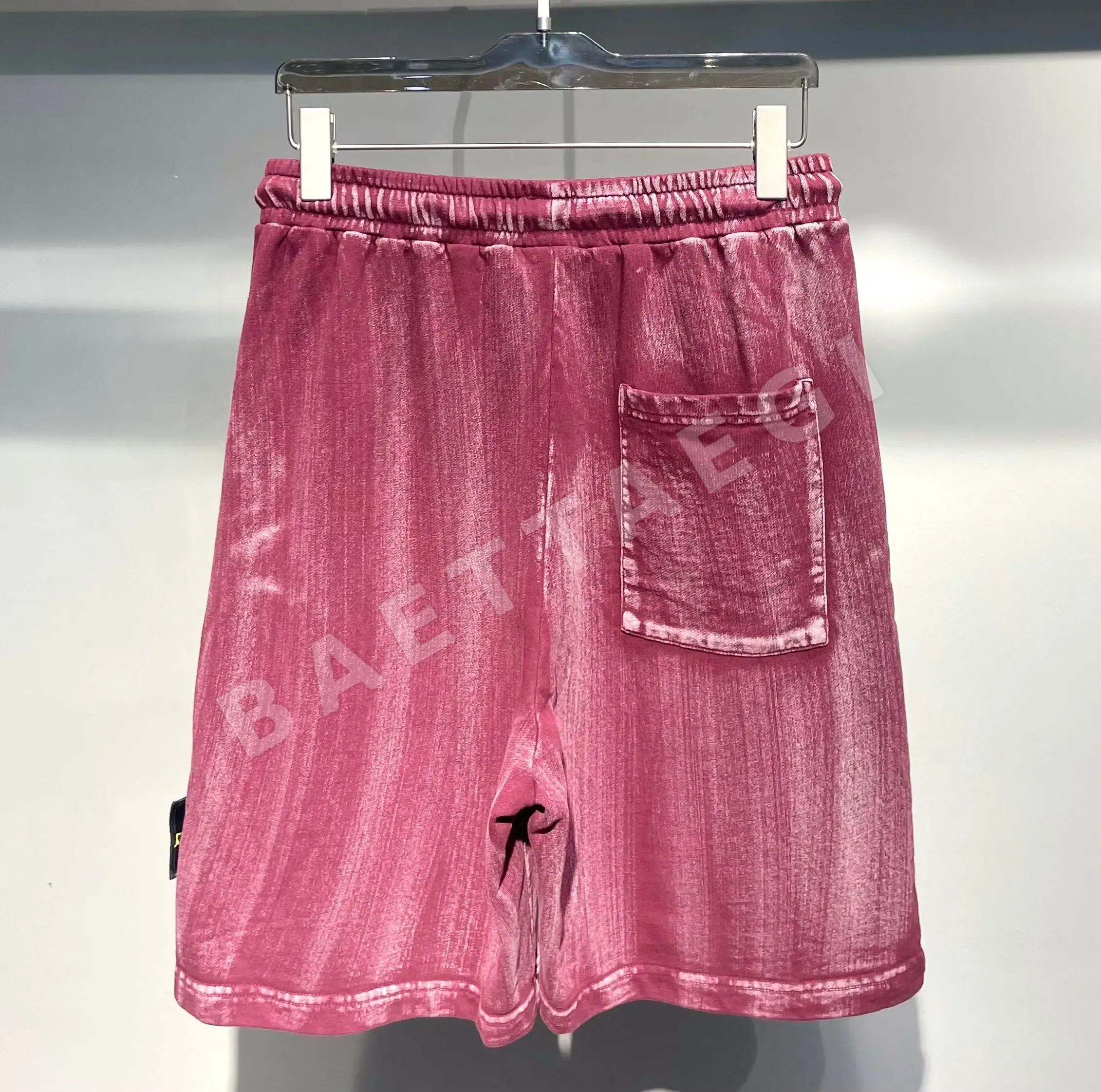 스톤아일랜드 워시드 빈티지 타이다이 남성 반바지 상세 이미지 7