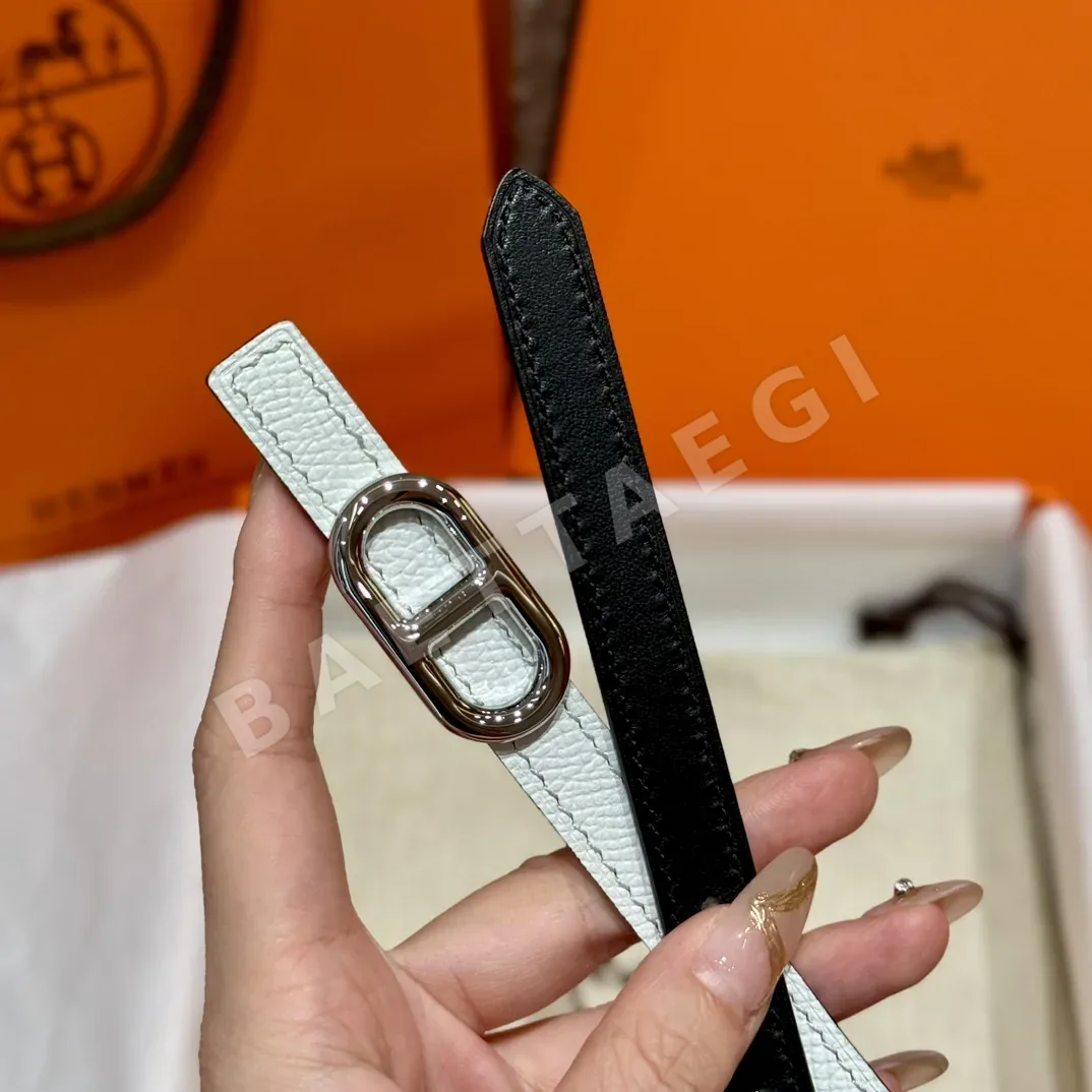 에르메스 셰느당크르 H 로고 금장 벨트 상세 이미지 5