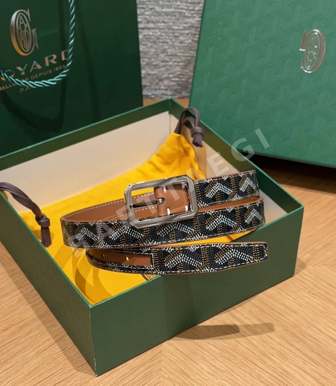고야드 프레가트 20mm 가죽 벨트 178982