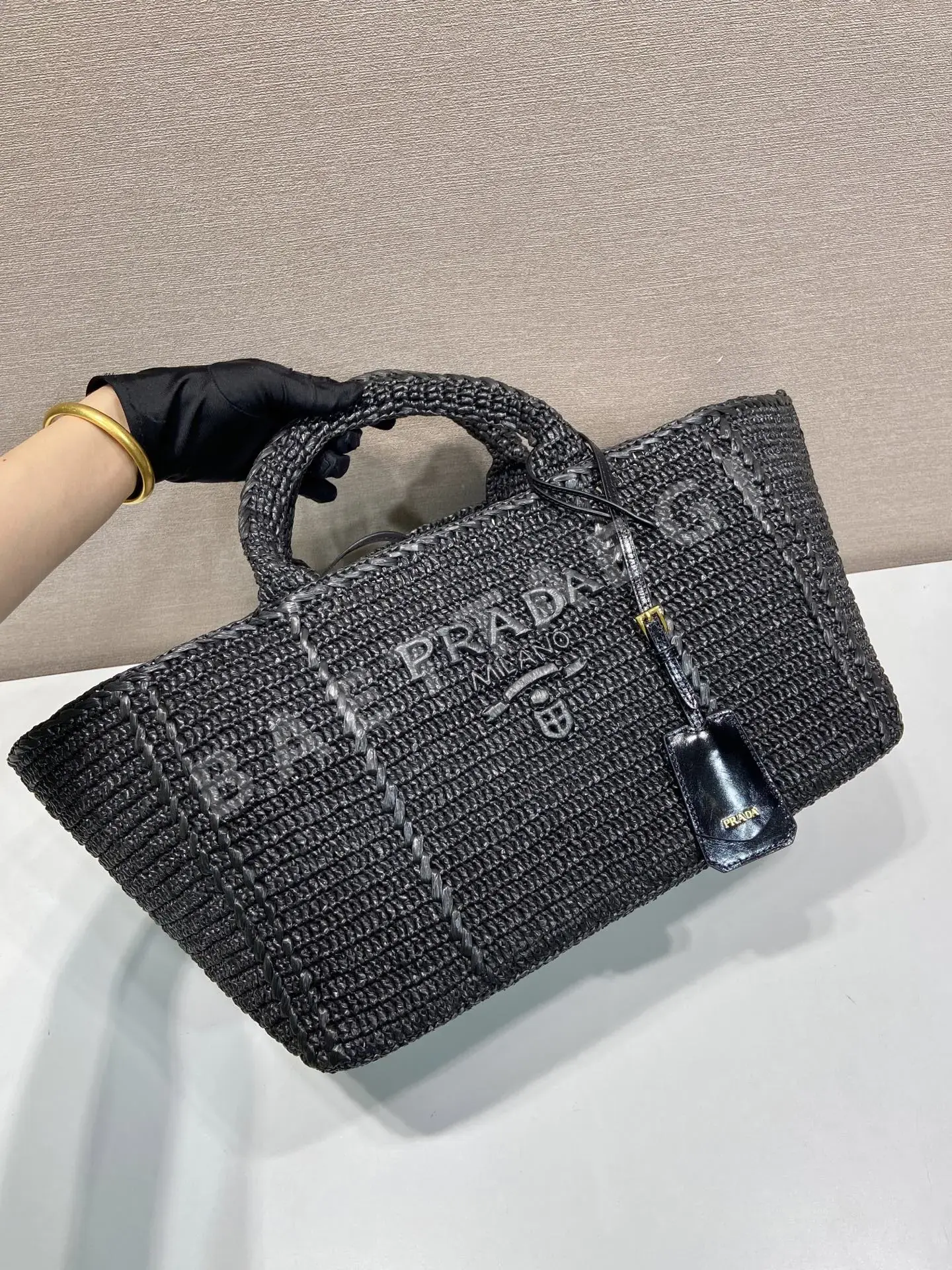 프라다 라피아 토트백 1BG635 상세 이미지 4