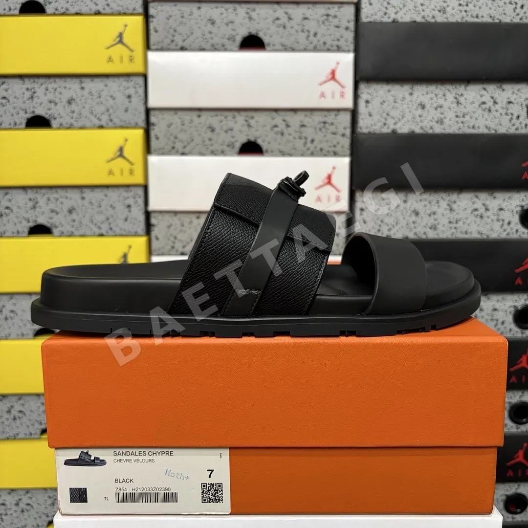 에르메스 [YX] 블랙 205767 Hermes Chypre Sandal