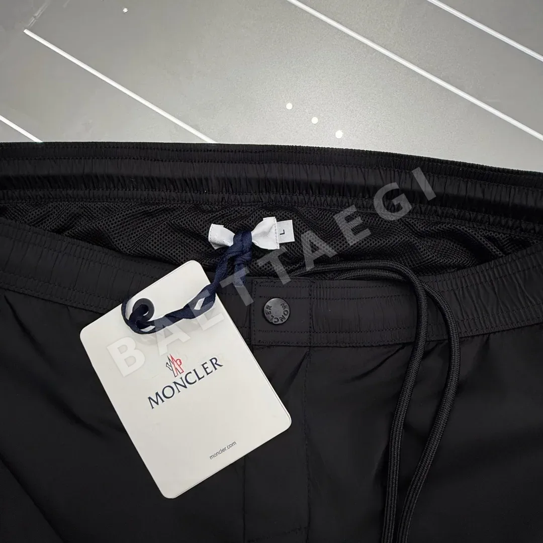 몽클레르 노란색 나일론 남성 반바지 상세 이미지 6