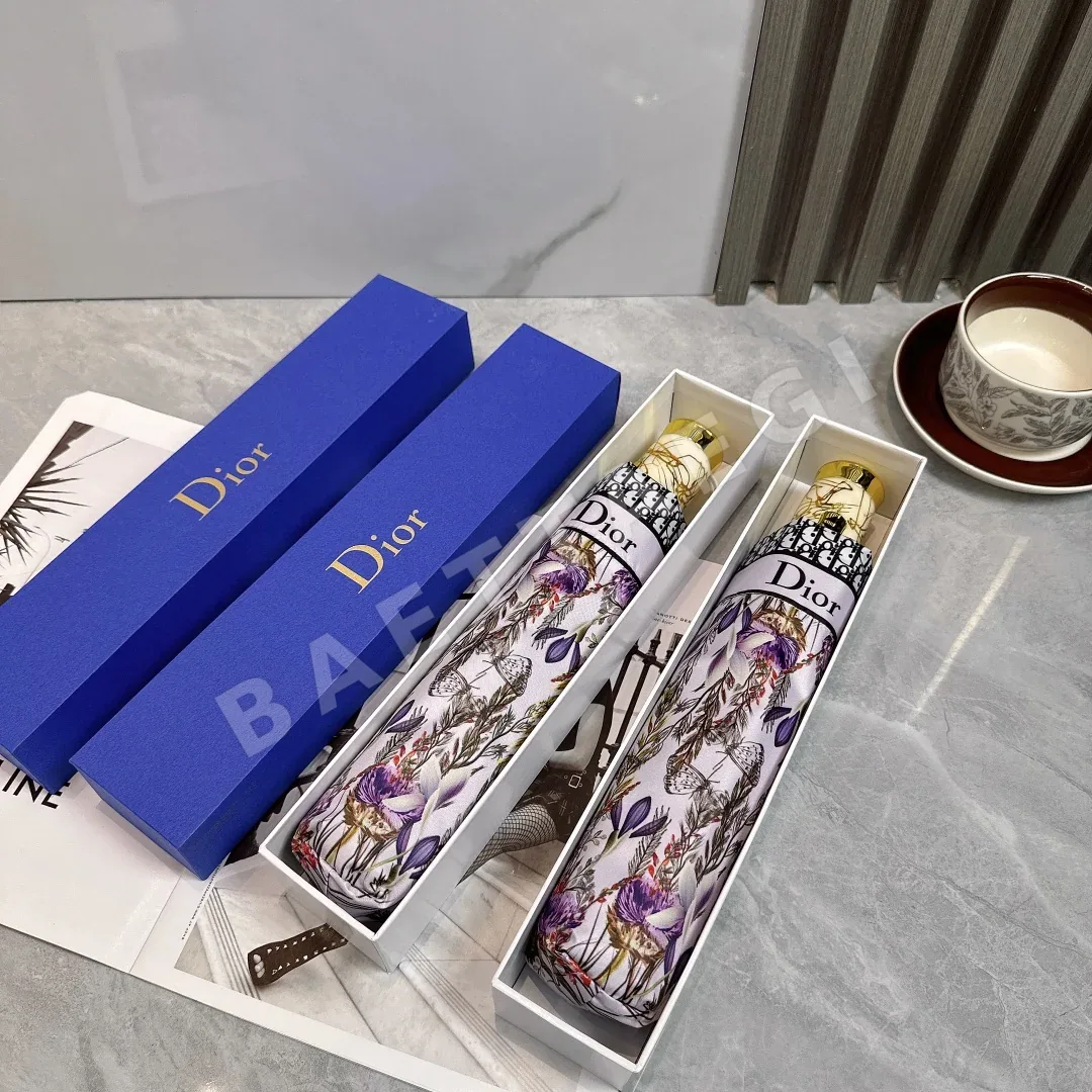 디올 자동 접이식 자외선 차단 우산 85545