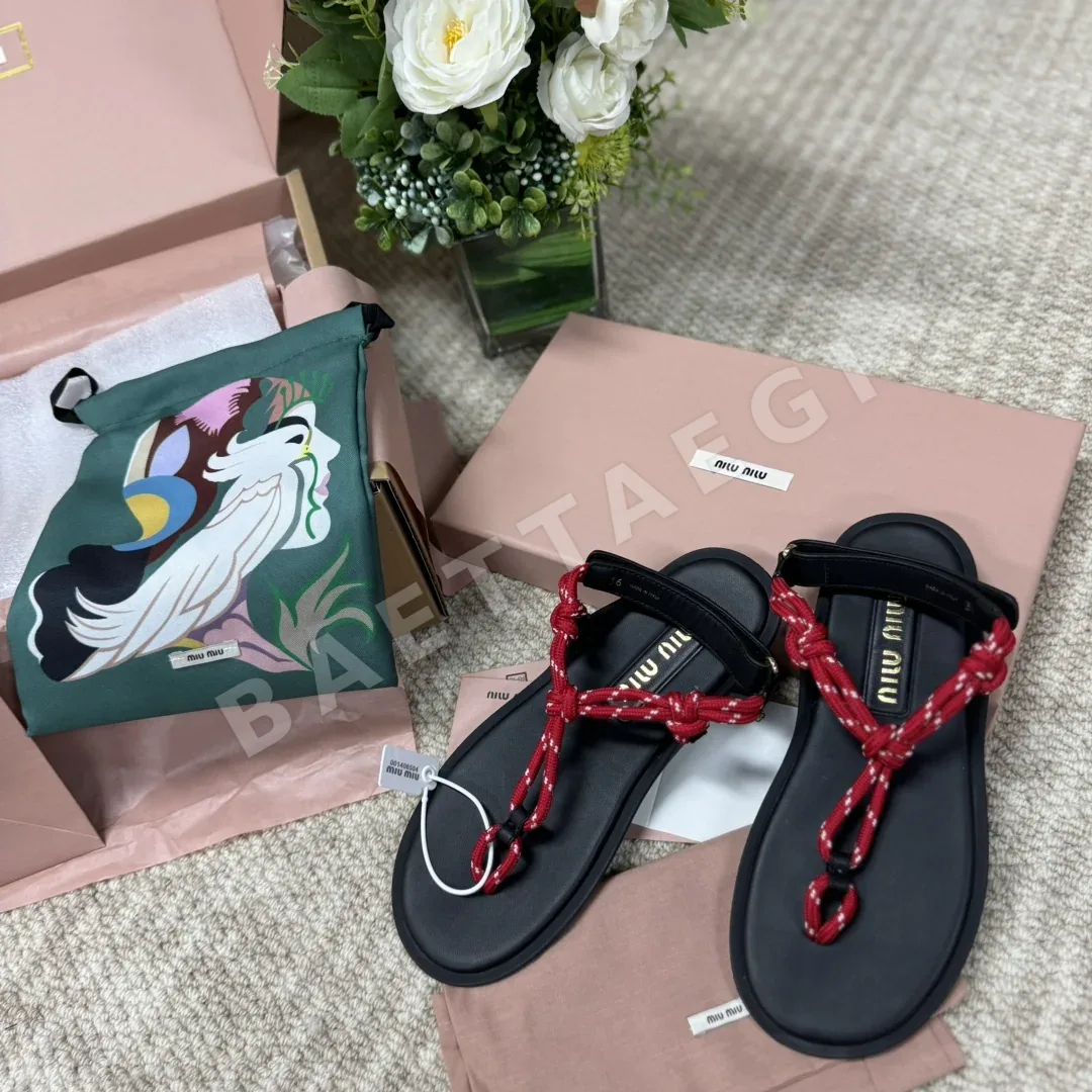 미우미우 리비에르 플립플롭 샌들 상세 이미지 2