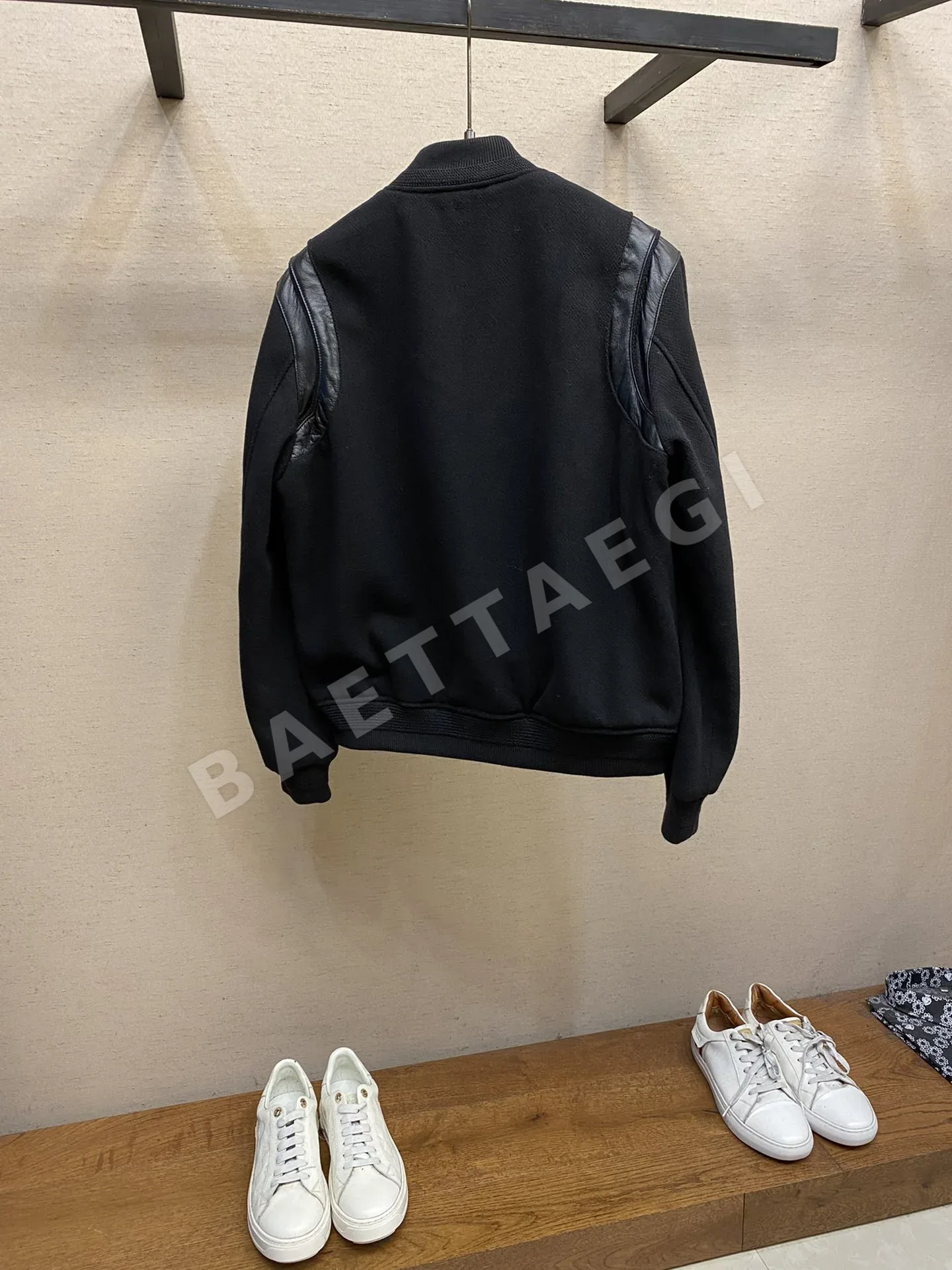 생로랑 울 패치워크 야구 자켓 상세 이미지 2