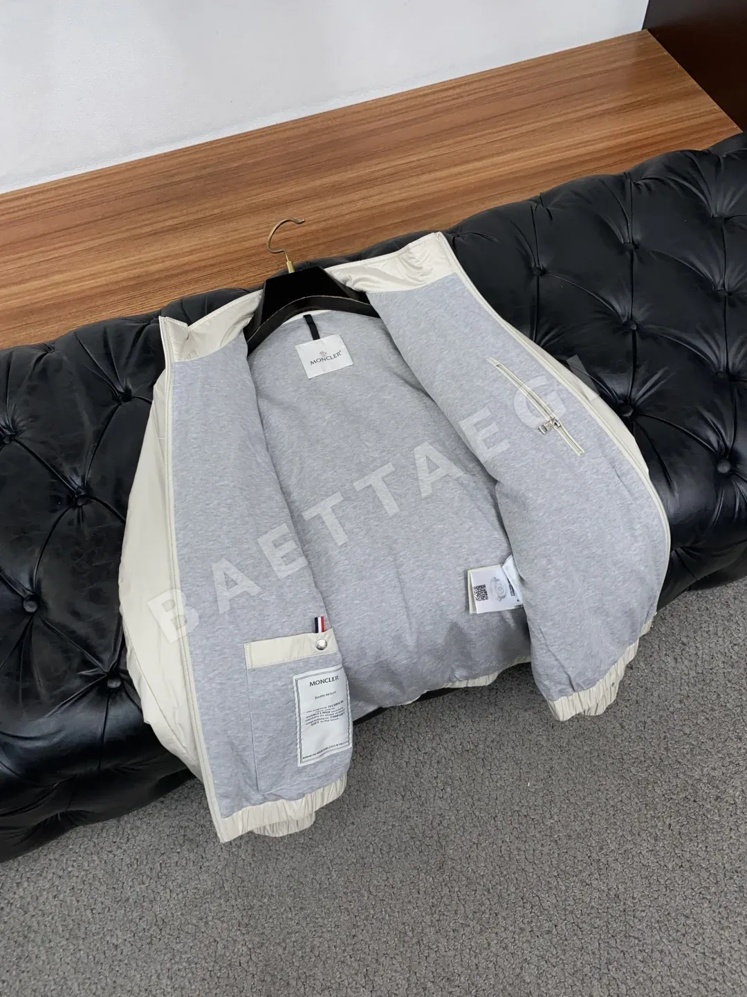 몽클레르 스탠드 카라 코튼 자켓 상세 이미지 7