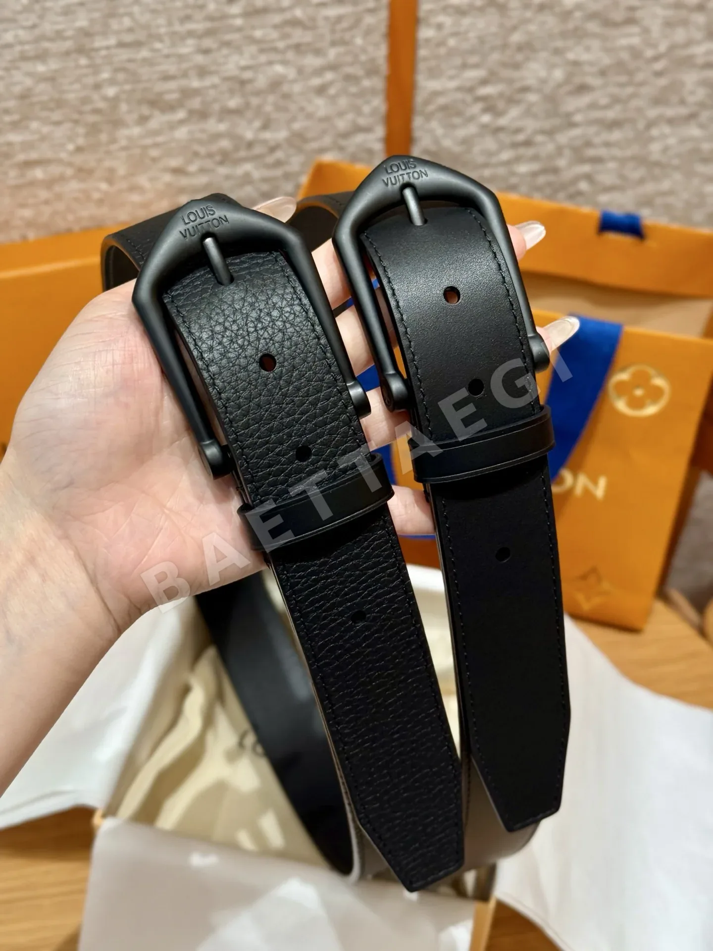 루이비통 클래식 핀버클 남성 벨트 172646