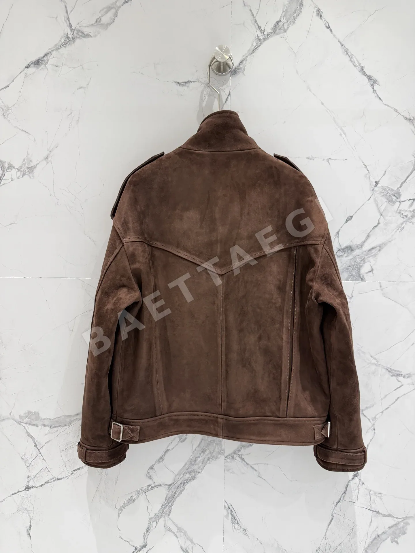 생로랑 스웨이드 레더 여성 자켓 상세 이미지 10