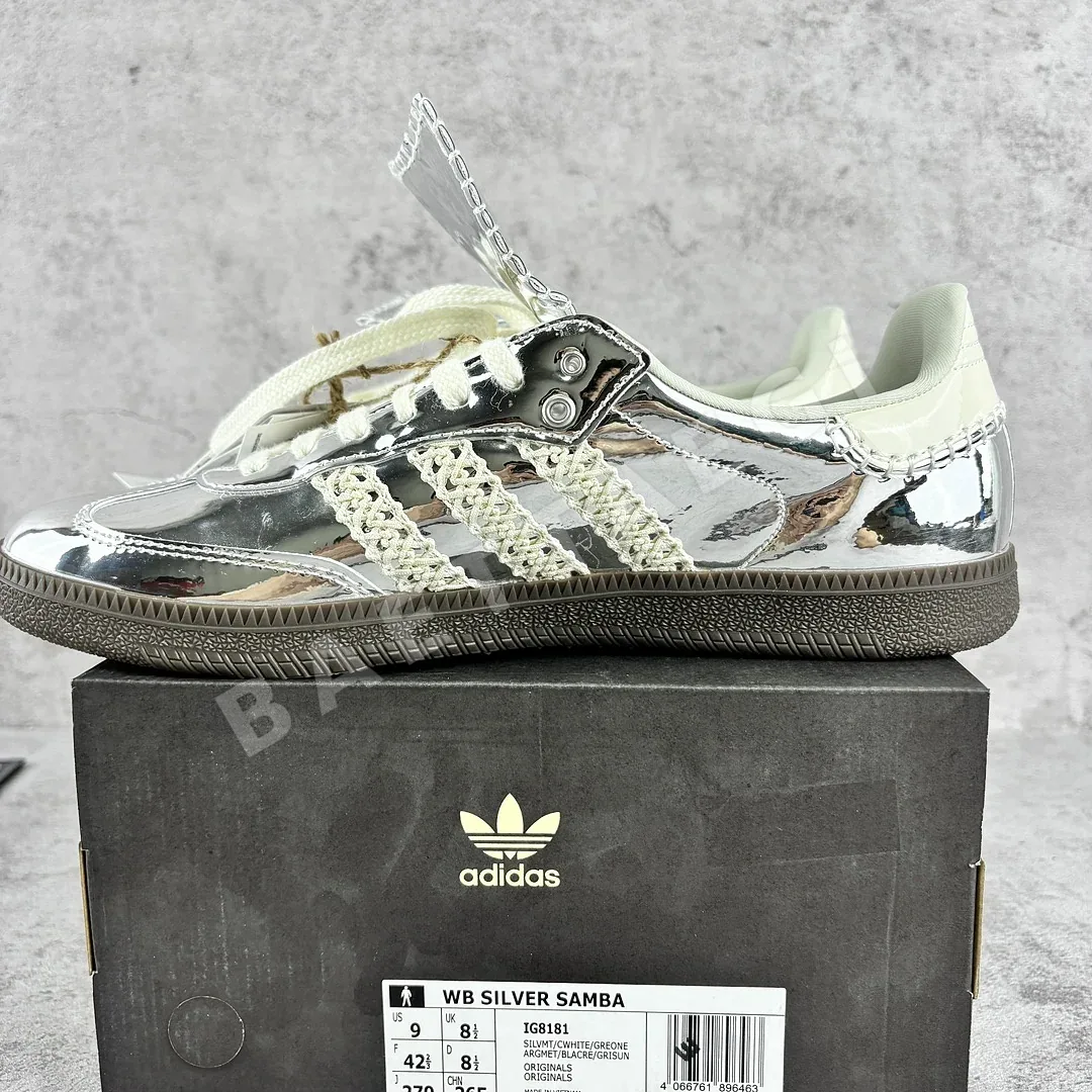 아디다스 [GOD] 삼바 IG8181 200850 Adidas Samba Wales Bonner Silver 상세 이미지 7