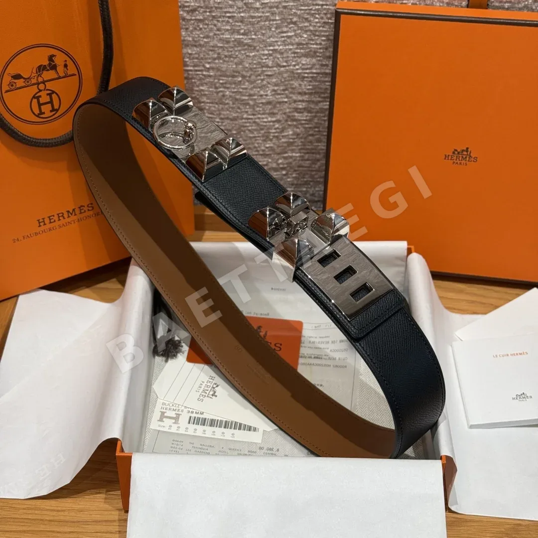 에르메스 코리에르 드 시앙 앱송 소가죽 벨트 상세 이미지 2
