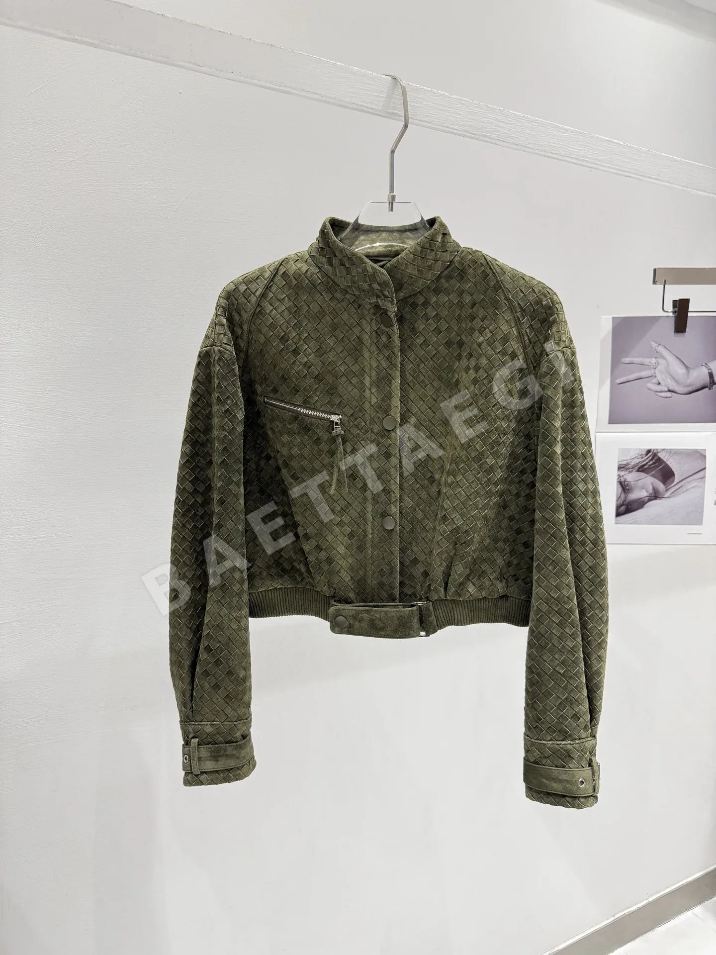 보테가베네타 꼬임 가죽 여성 자켓 194838