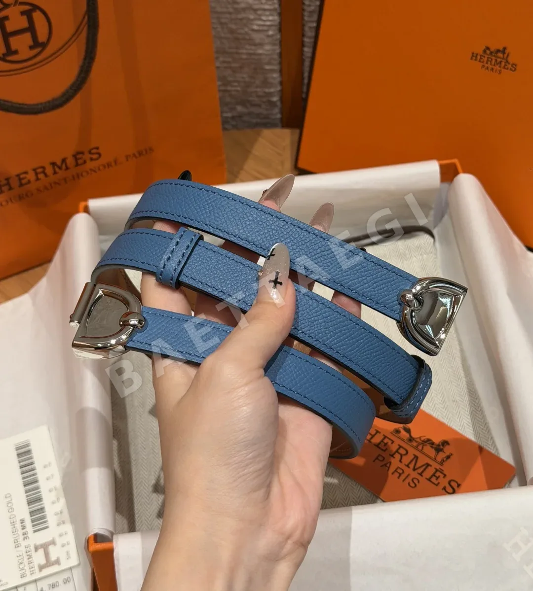 에르메스 H 버클 엡솜 카프 벨트 상세 이미지 4