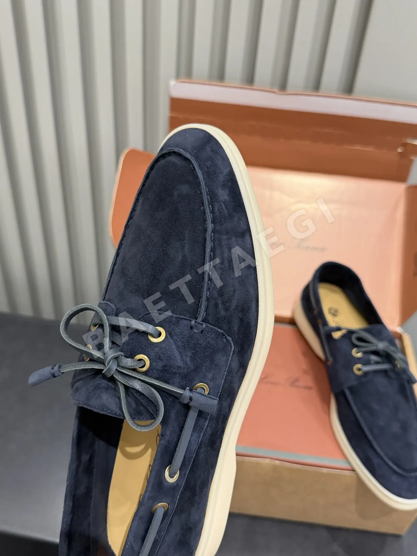 로로피아나 레이스업 보트 뮬 로퍼 상세 이미지 6