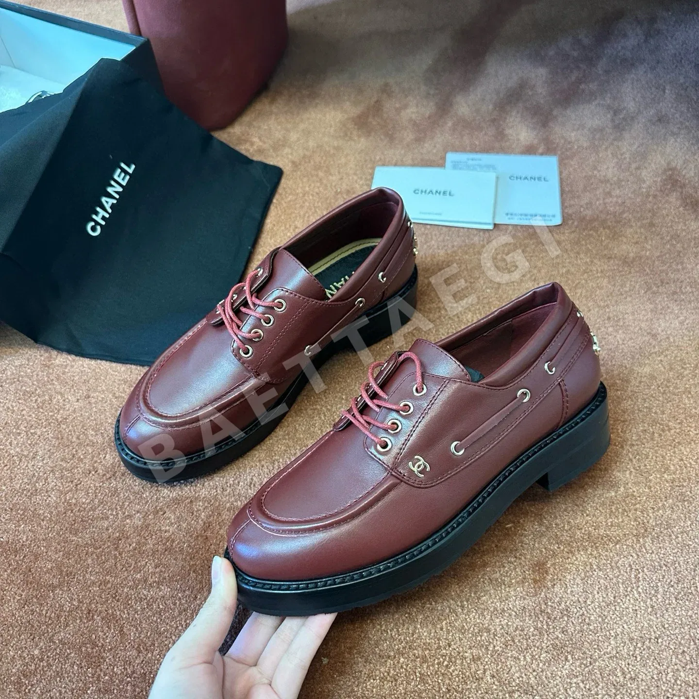 샤넬 까멜리아 메리제인 플랫 신발 상세 이미지 2