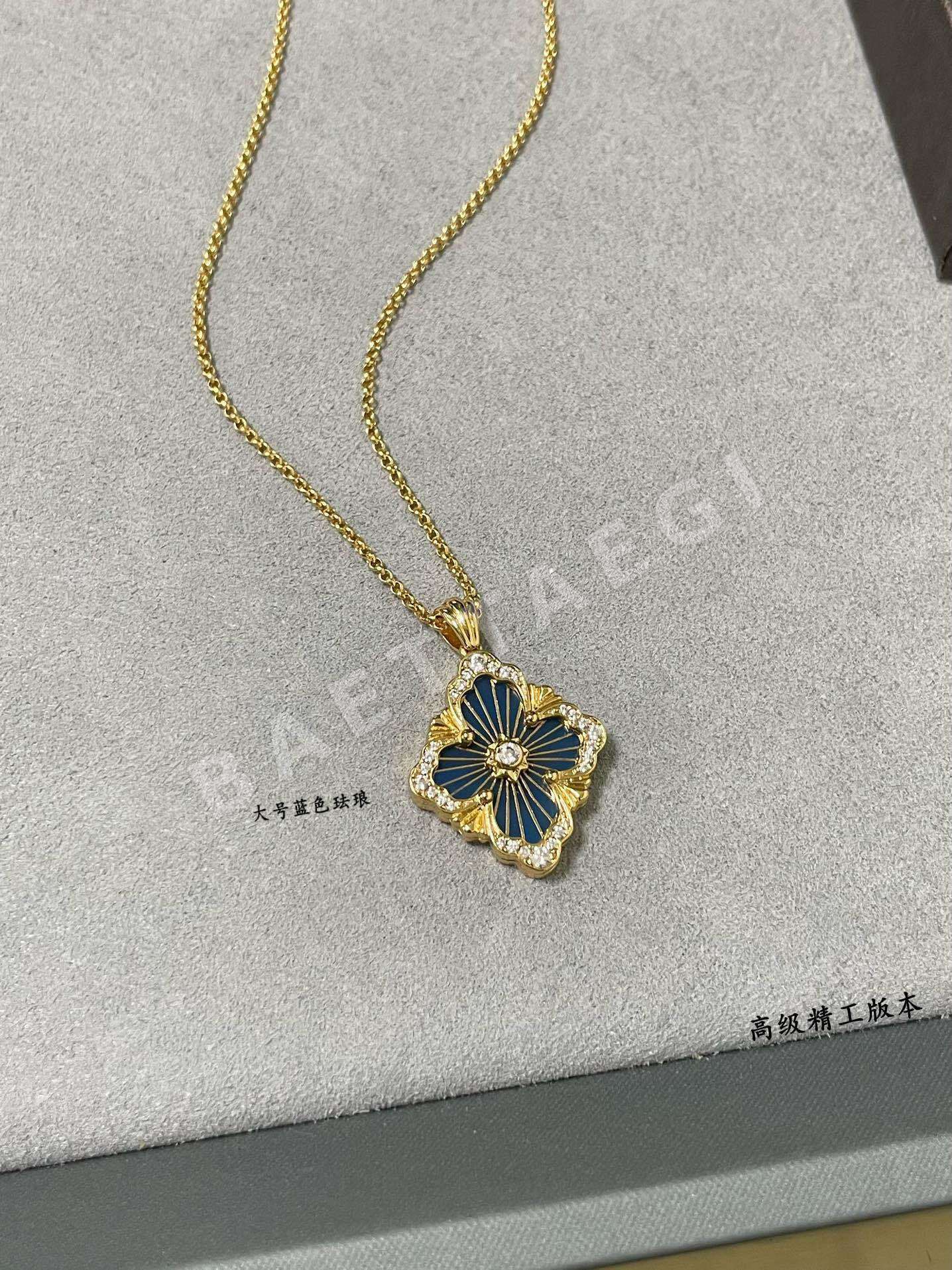부첼라티 오페라 블루 에나멜 목걸이 상세 이미지 3