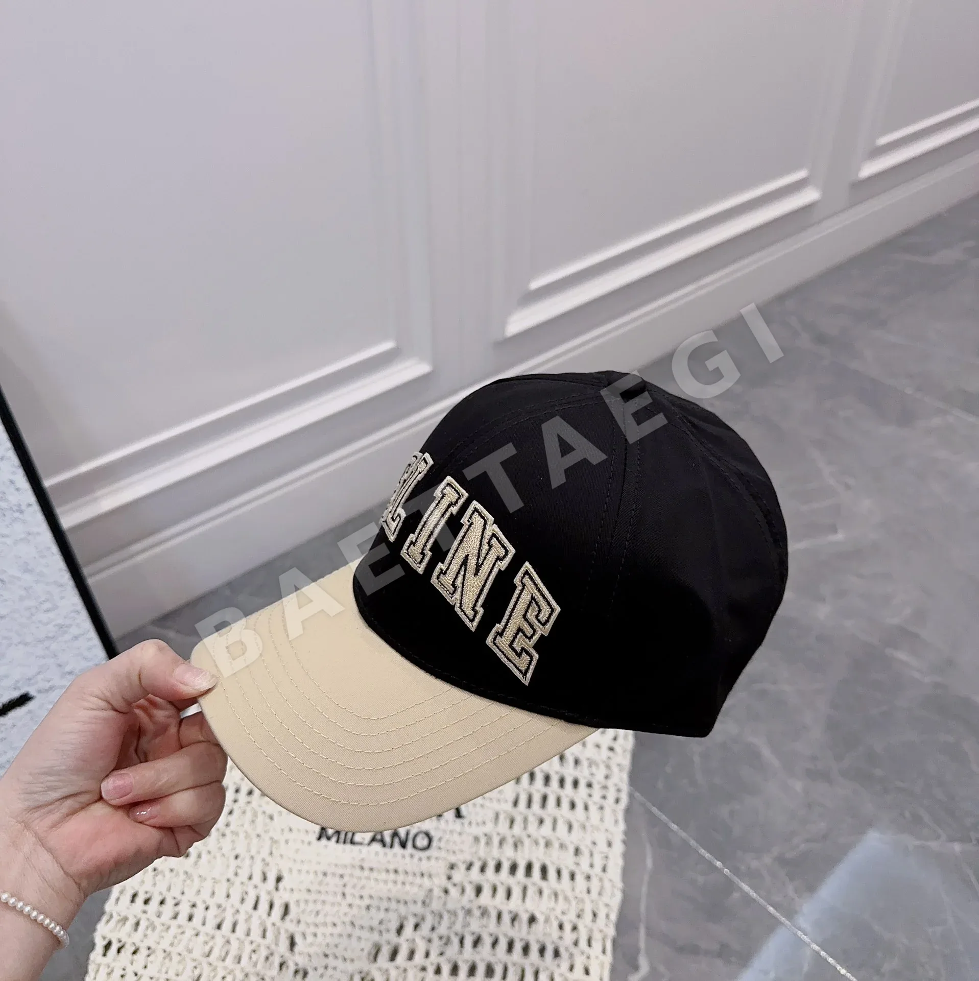 셀린느 네이비 코튼 캡 상세 이미지 3
