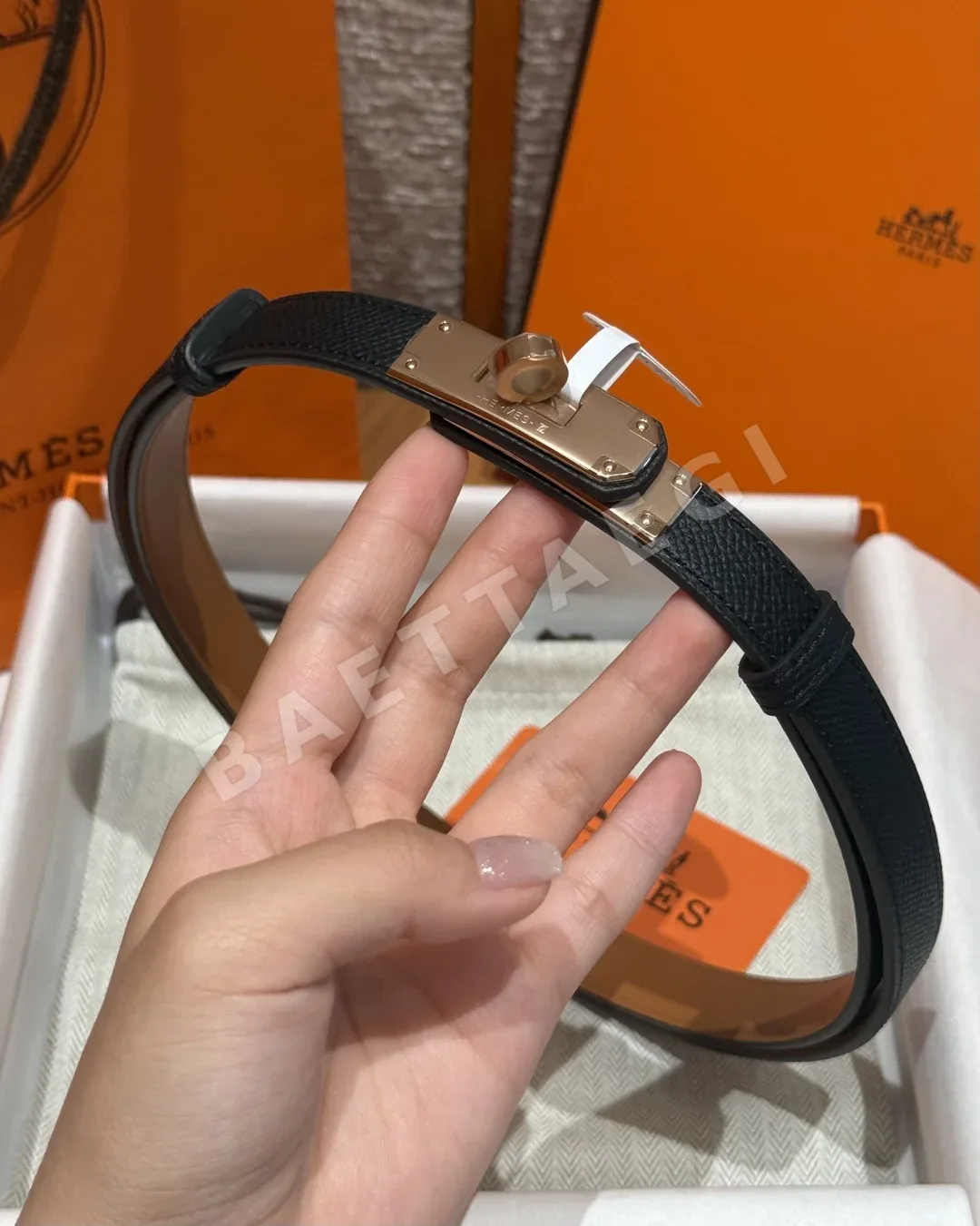 에르메스 켈리 버클 앱송 카프스킨 벨트 상세 이미지 2