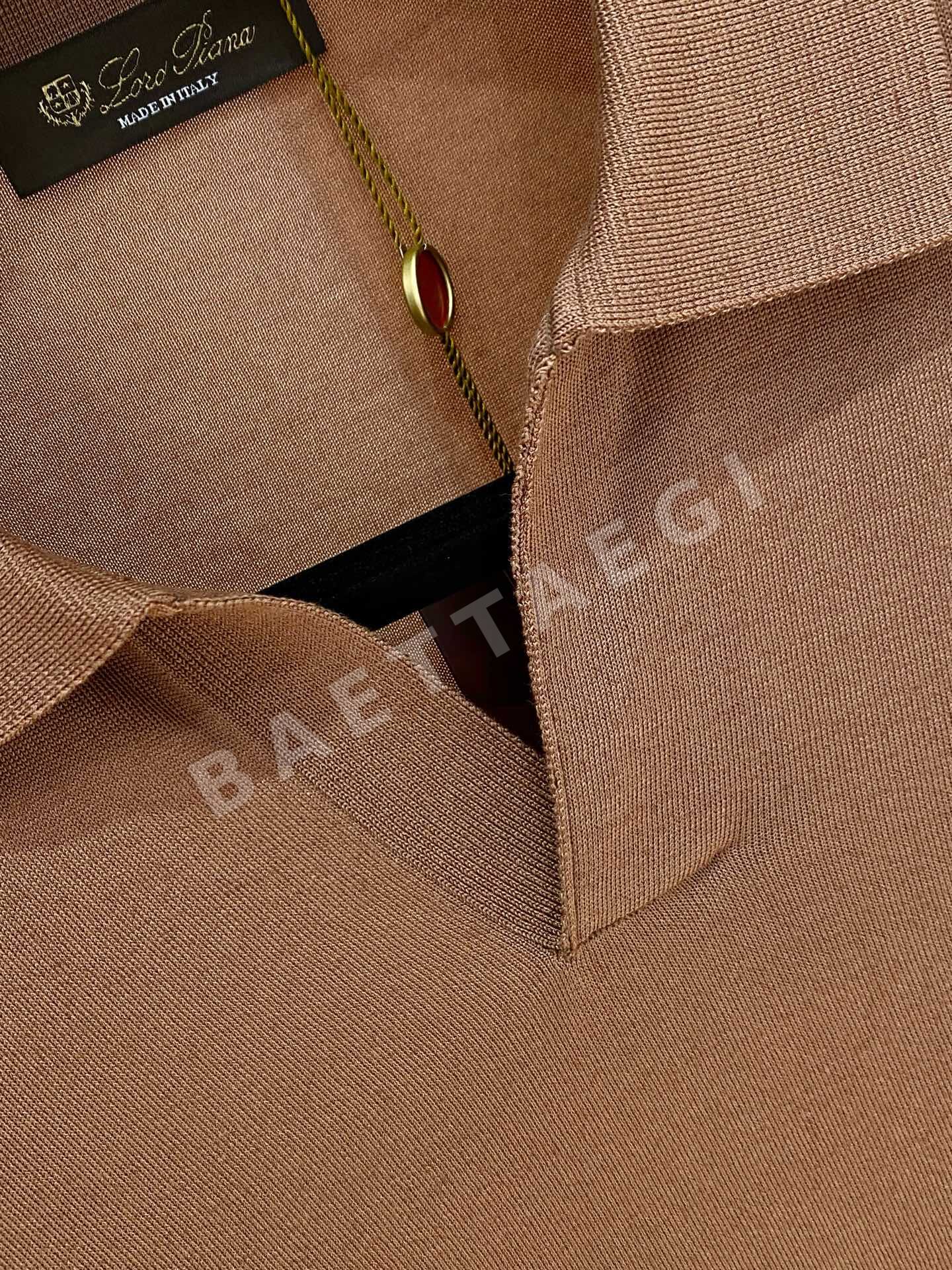로로피아나 남성 아세테이트 텐셀 혼방 반팔 티셔츠 상세 이미지 6