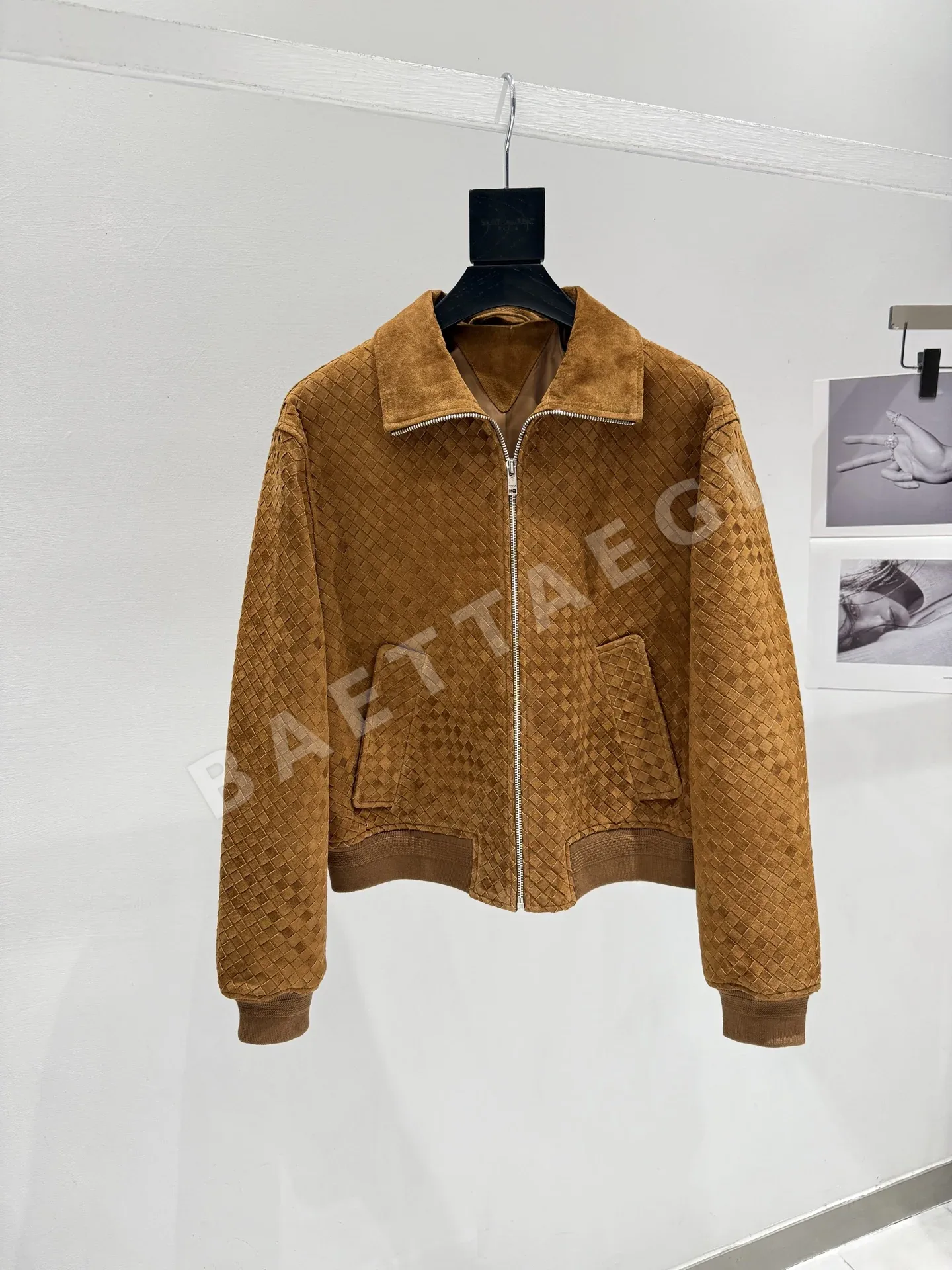 보테가베네타 꼬임 가죽 스웨이드 여성 자켓 194799