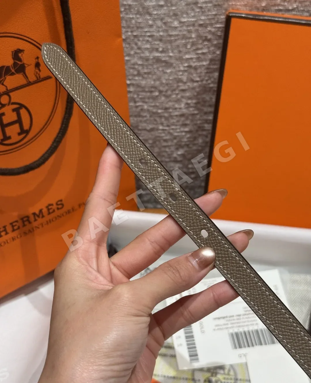 에르메스 팝 H 15mm 에포손 카프스킨 벨트 상세 이미지 6