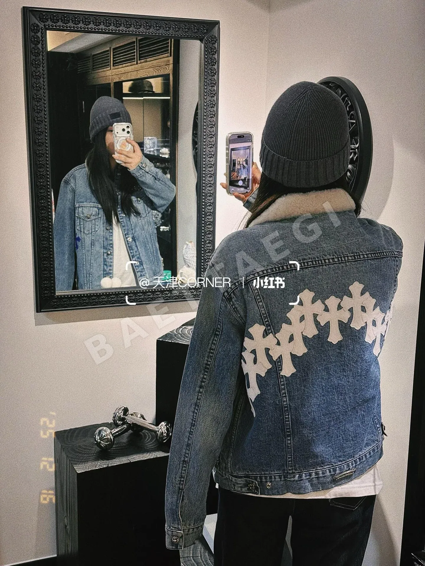 크롬하츠 캐시미어 데님 자켓 상세 이미지 8