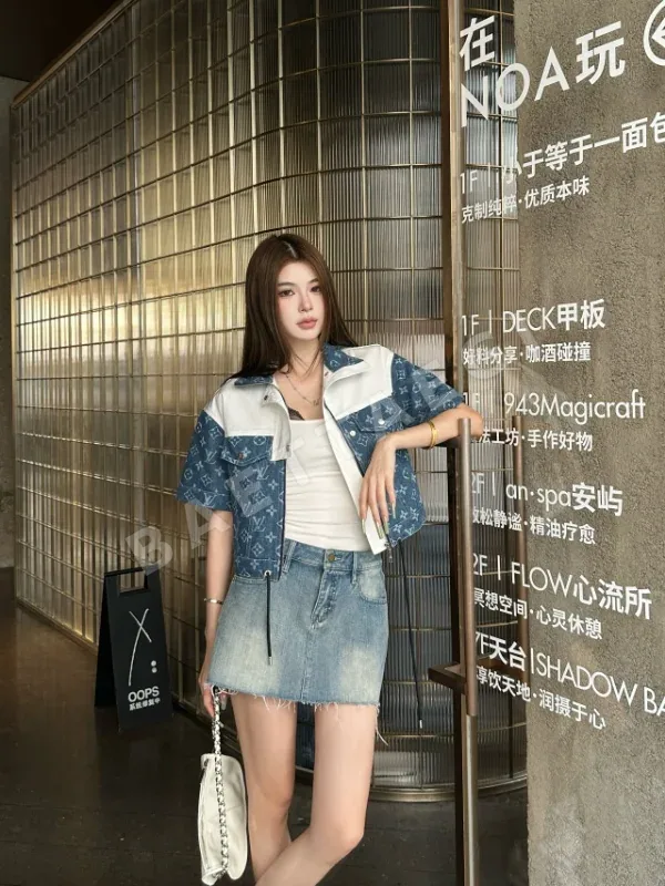 루이비통 패치워크 데님 여성 자켓 97703