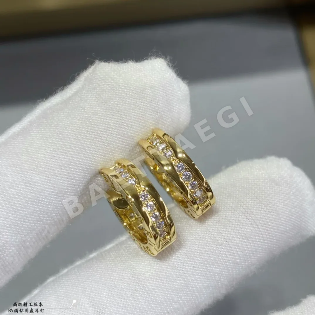 불가리 18K 골드 다이아몬드 귀걸이 상세 이미지 4