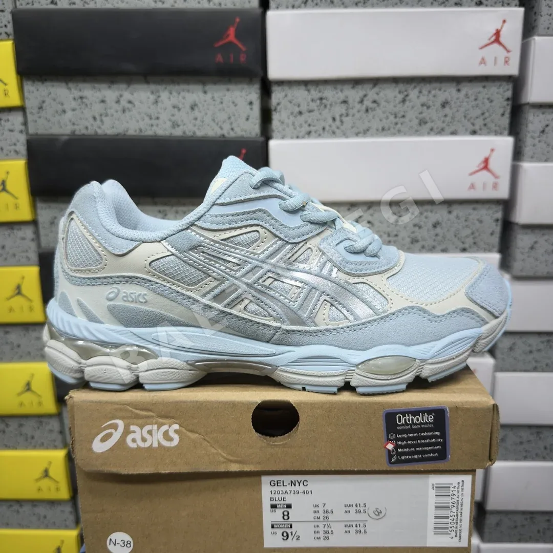 아식스 [WZ] 젤 NYC 1203A739-401 200477 Asics Gel-NYC Storm Cloud Pure Silver