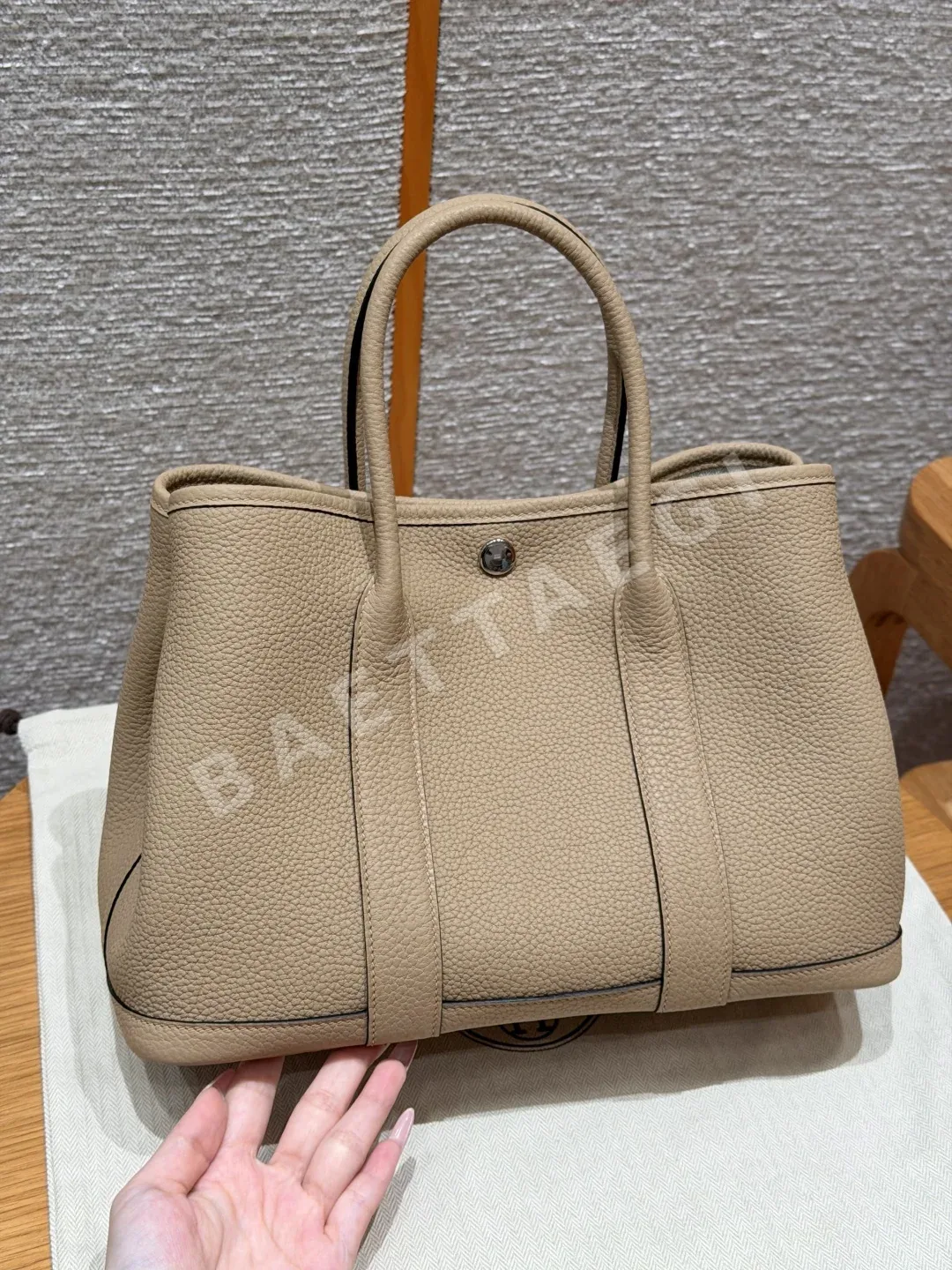 에르메스 가든파티 가죽 숄더백 30 cm 상세 이미지 3