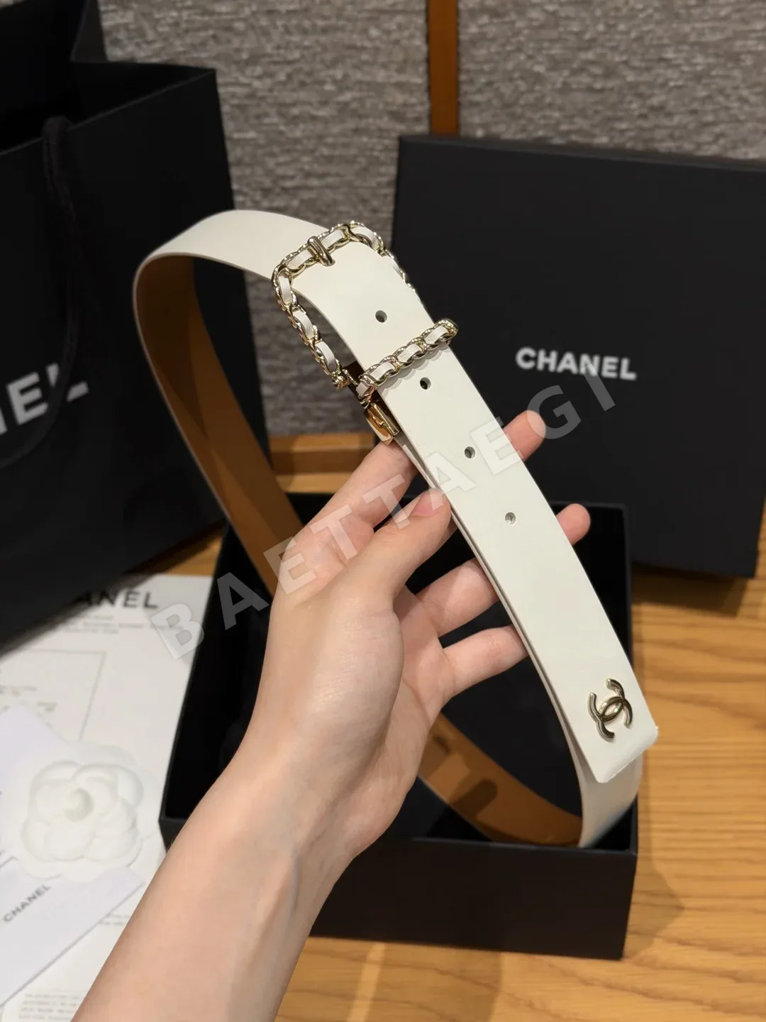샤넬 카프스킨 양면 체인 벨트 상세 이미지 9