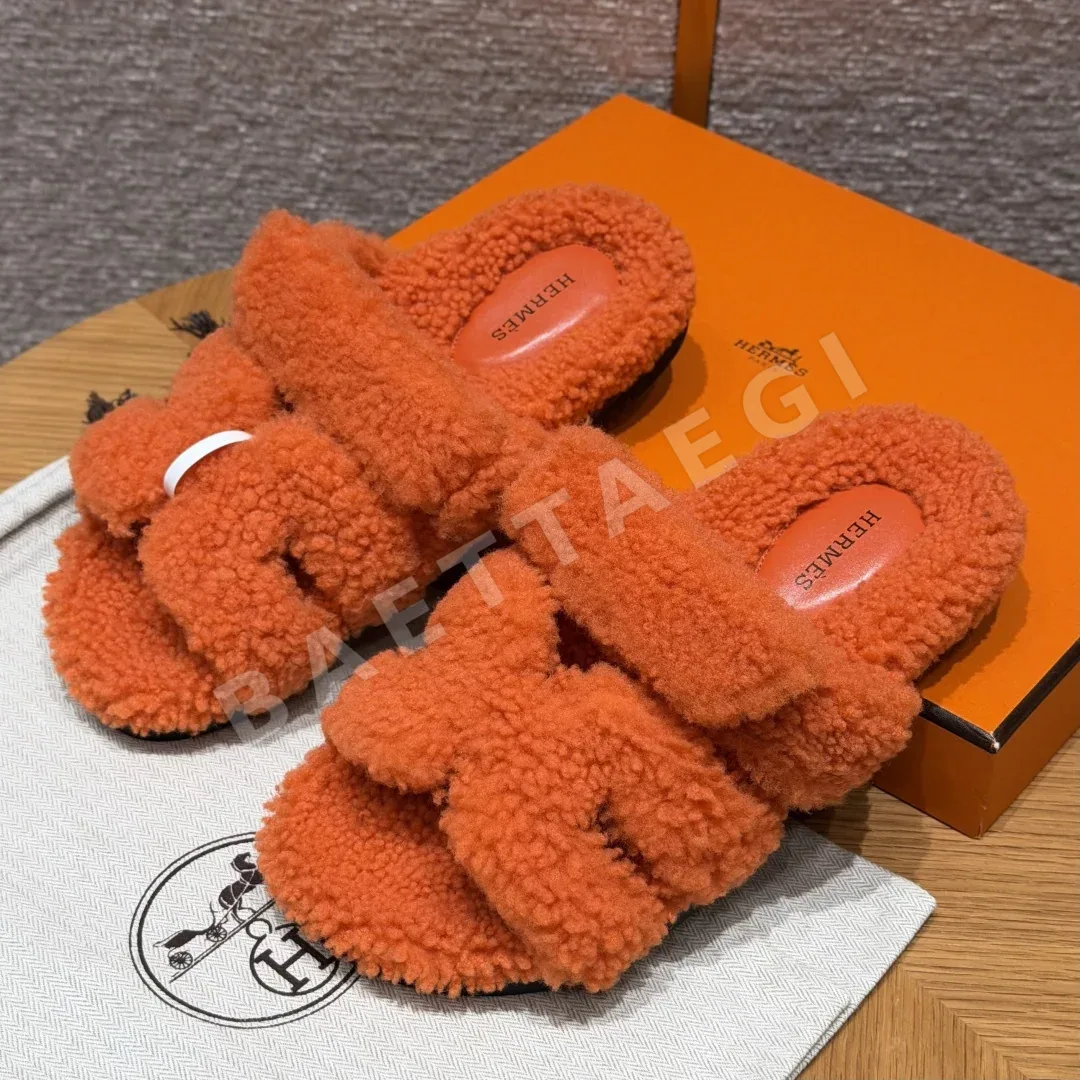 에르메스 시프레 샌들 오렌지 울레더 164711