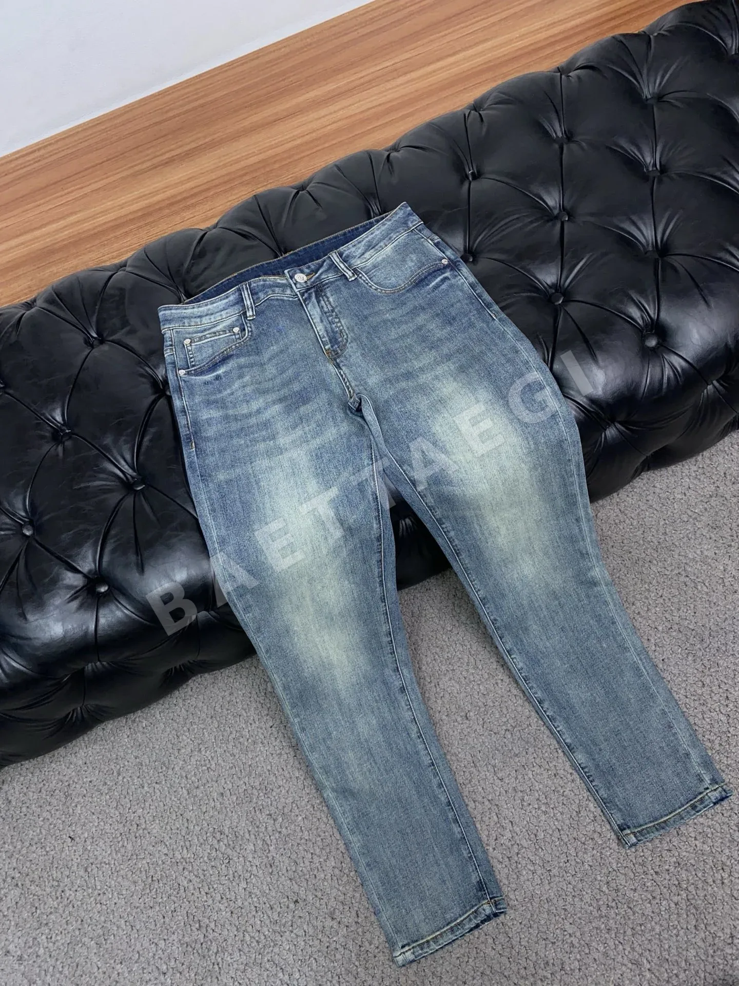 버버리 남성 데님 바지 상세 이미지 6