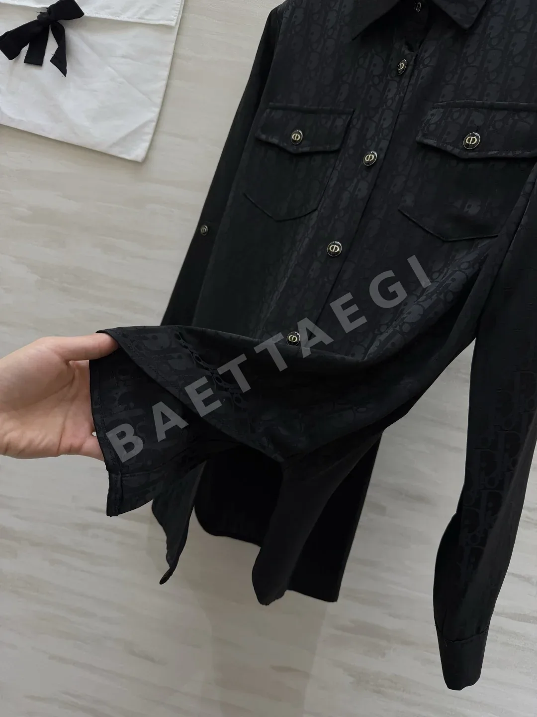 디올 아세테이트 모노그램 셔츠 상세 이미지 3