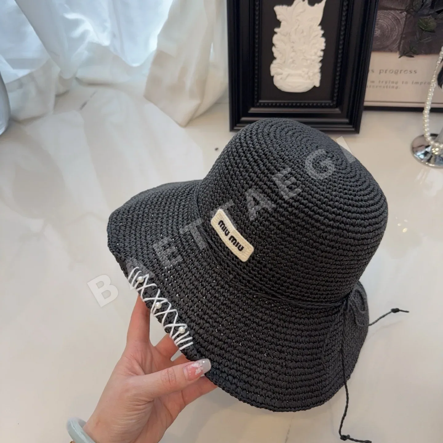미우미우 모자 80958 Miu Miu Cap 상세 이미지 6