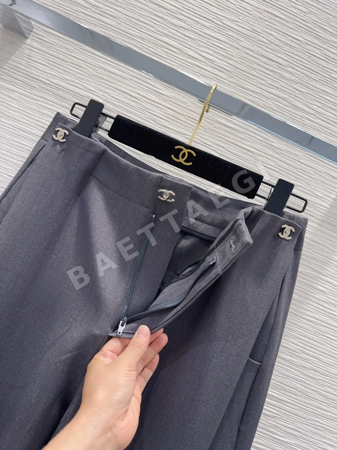 샤넬 와이드 레그 여성 바지 상세 이미지 8