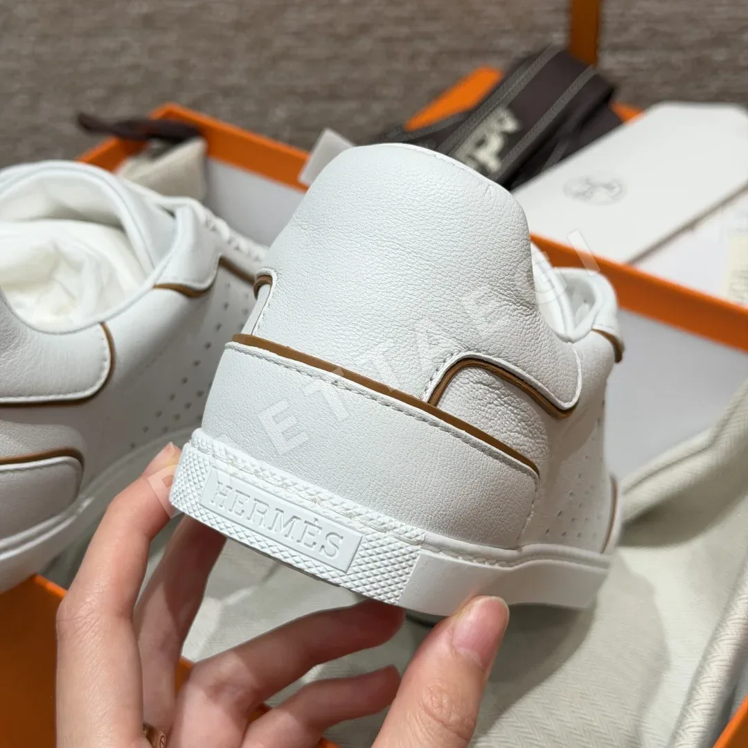 에르메스 매치 스니커즈 white goatskin 고트스킨 소재 상세 이미지 9