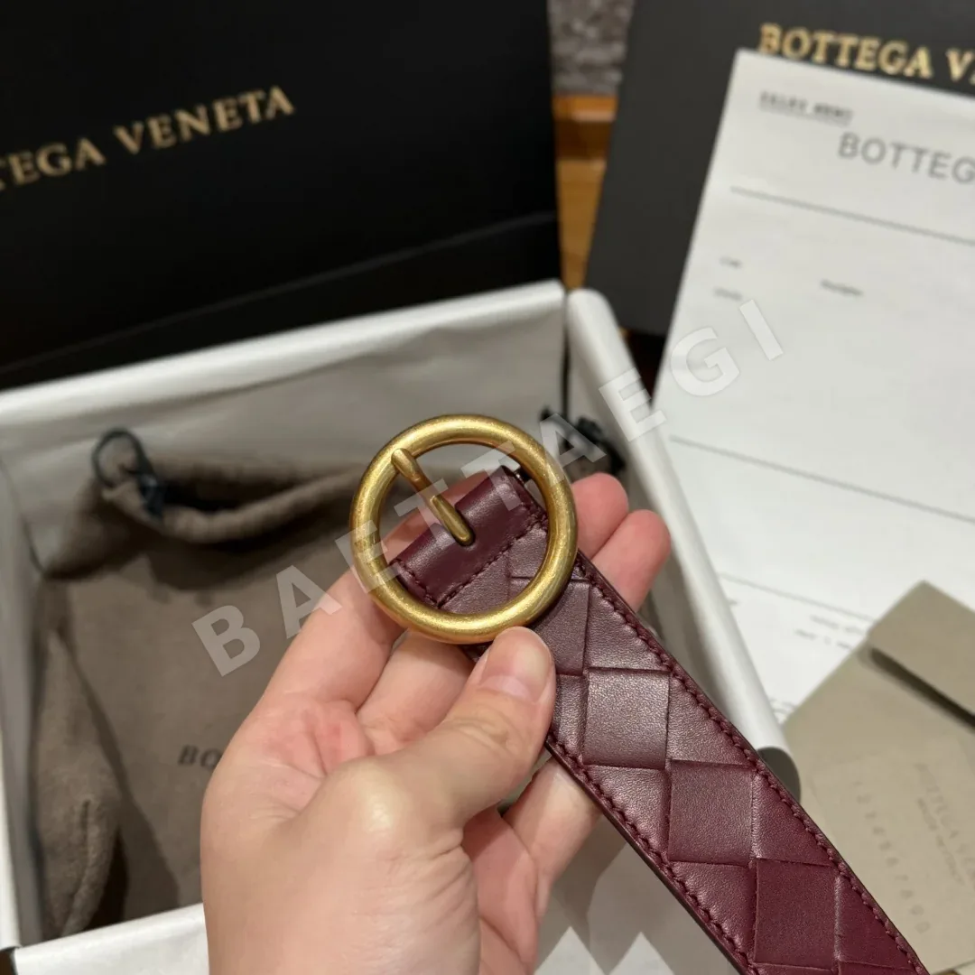보테가베네타 인트레차토 우븐 소가죽 벨트 상세 이미지 9