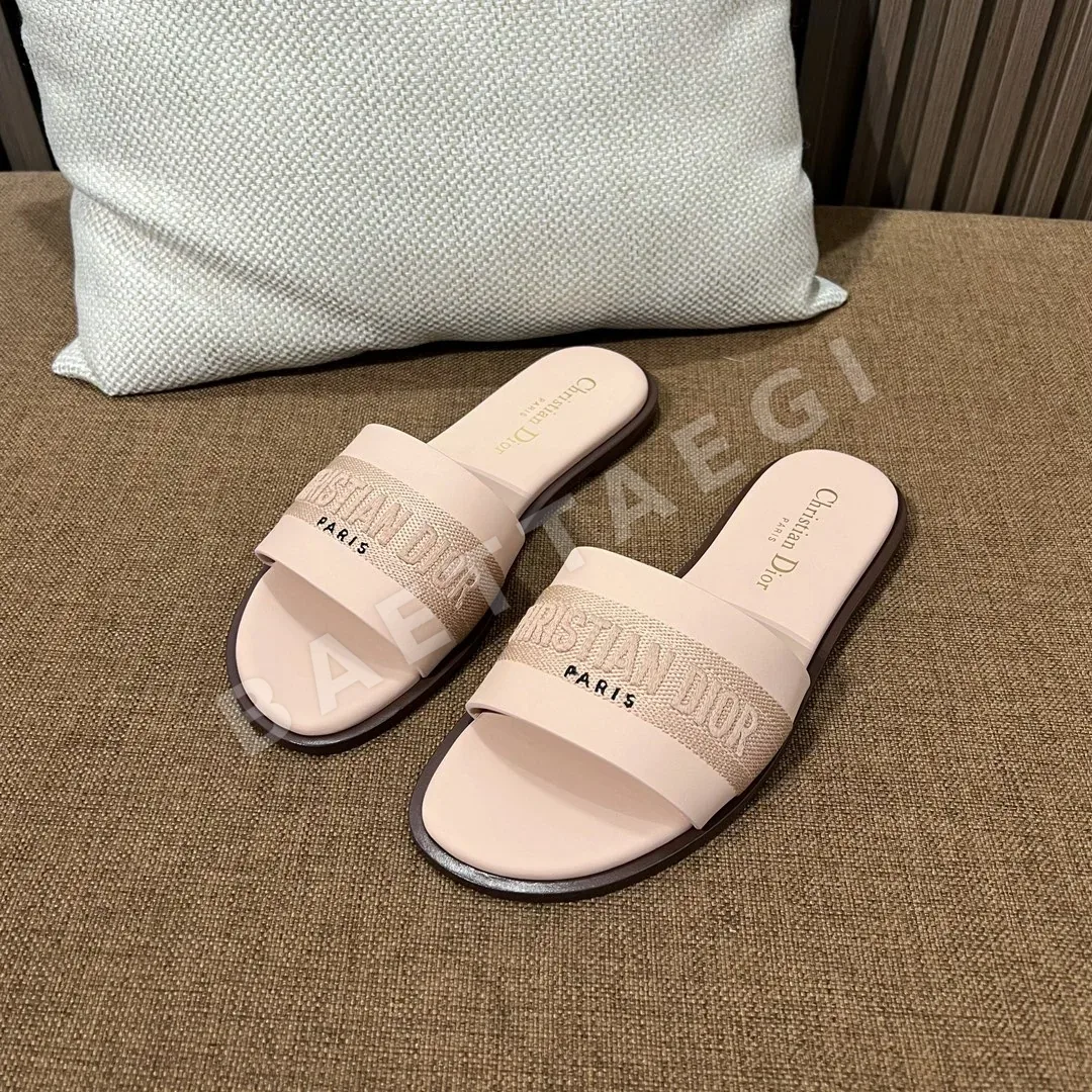 디올 디웨이 뮬 핑크 샌들 상세 이미지 5