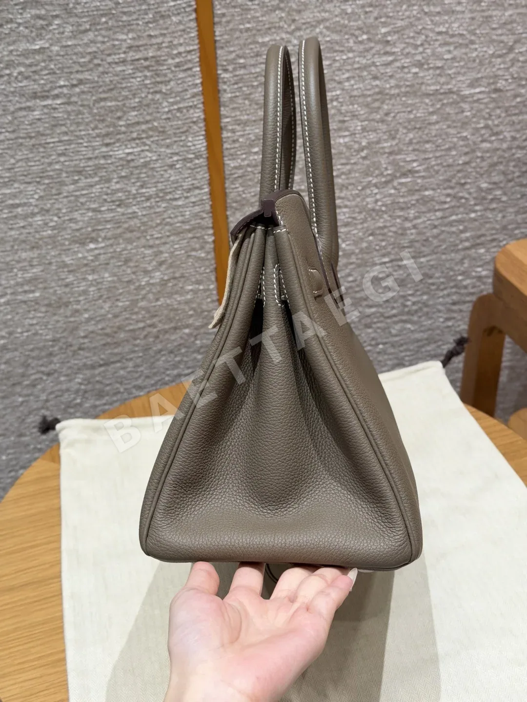 에르메스 버킨 30 토고 가죽 지갑 상세 이미지 5