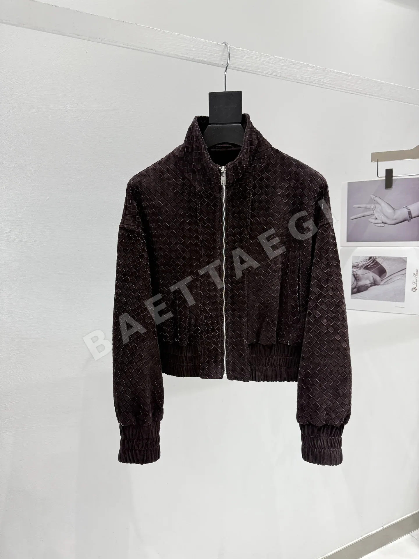 보테가베네타 꼬임 가죽 여성 자켓 194829